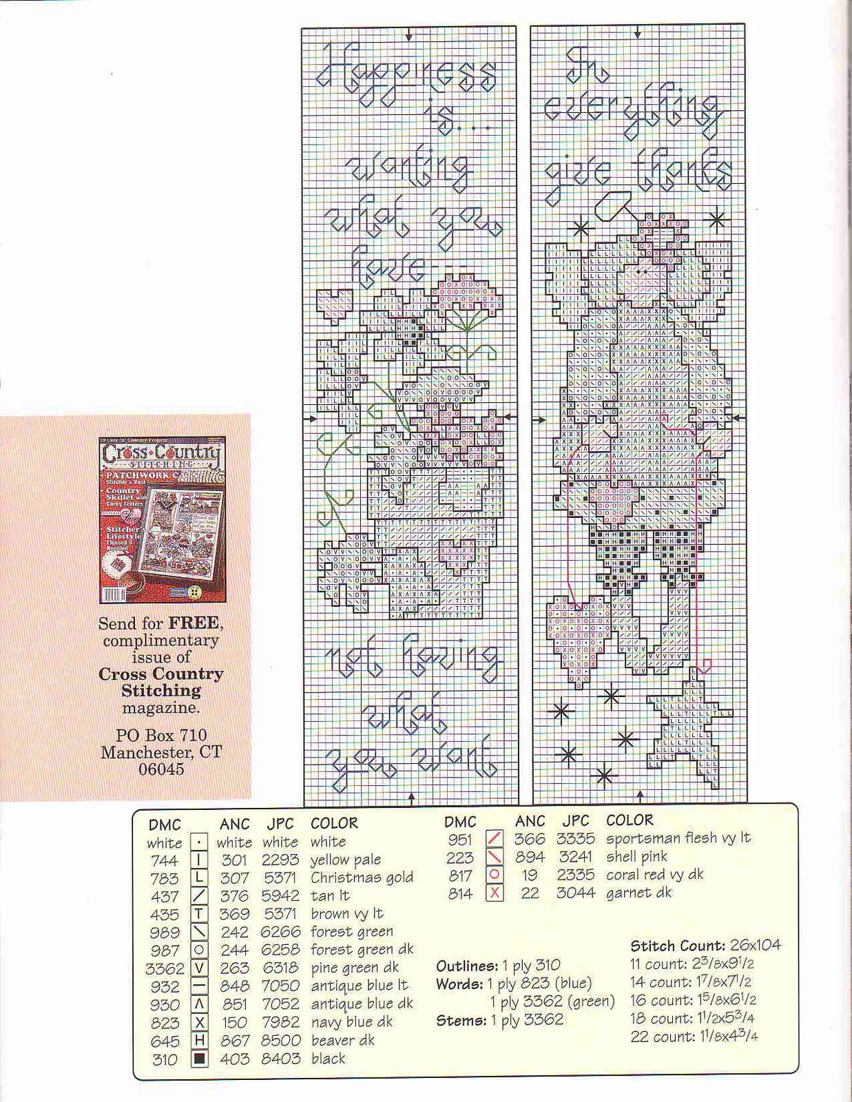 Schema punto croce Potpourri Page Pointers 02