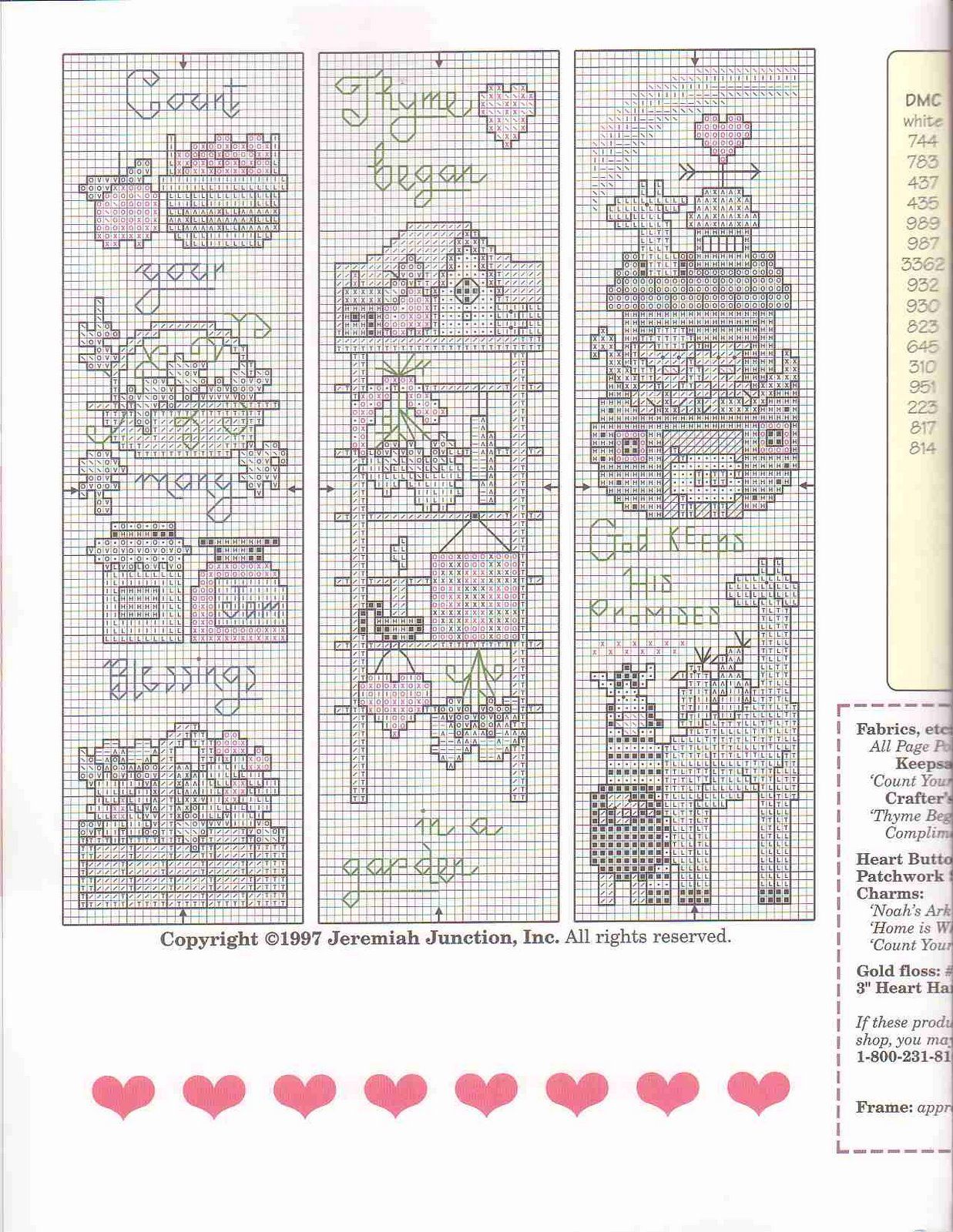 Schema punto croce Potpourri Page Pointers 04