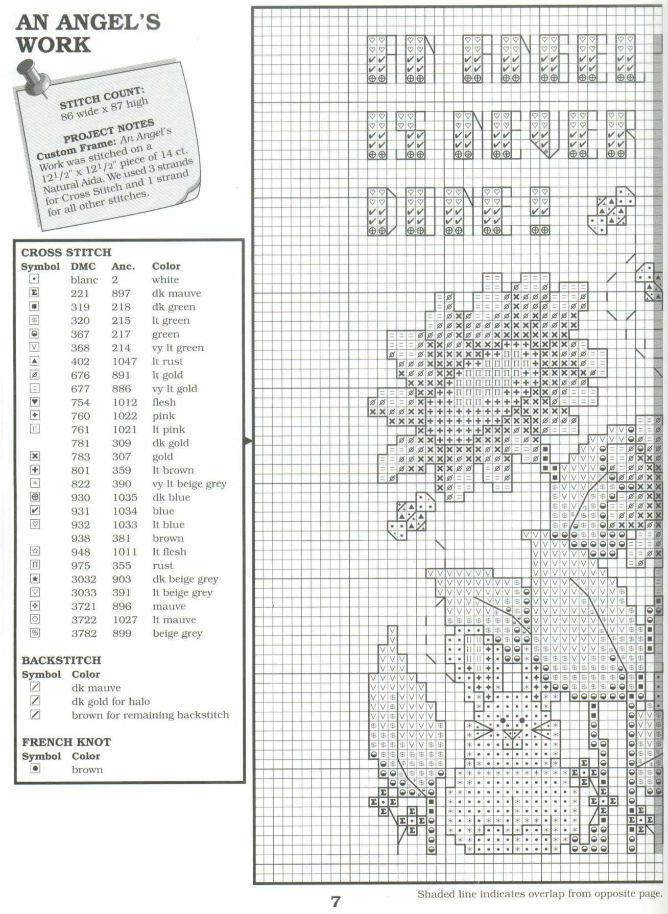 Schema punto croce Protetti Dagli Angeli 03