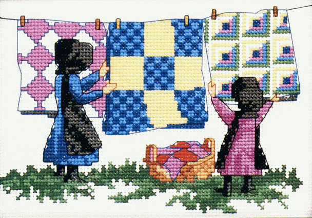 Schema punto croce Quilt 01