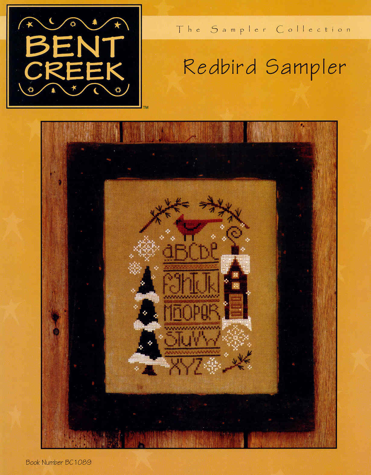 Schema punto croce Redbird Sampler 01