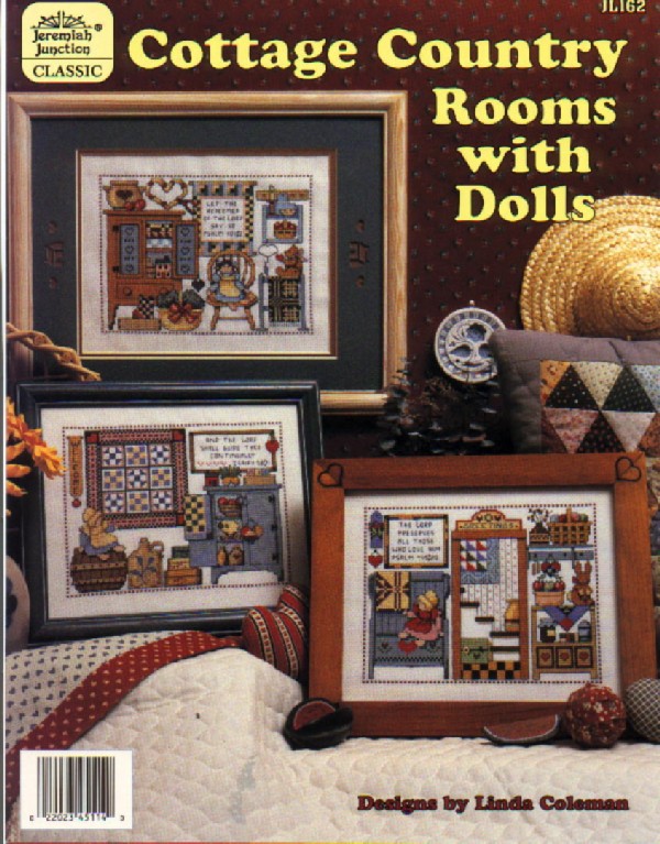 Schema punto croce Rooms With Dolls 01