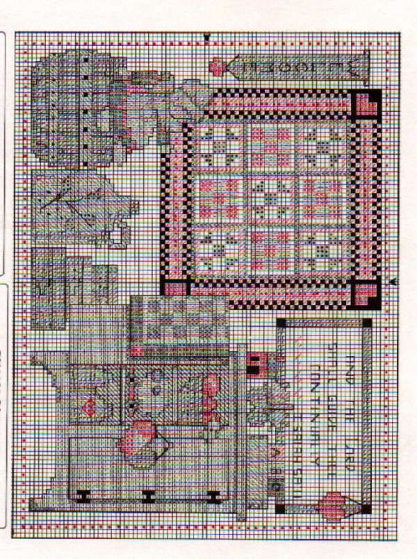 Schema punto croce Rooms With Dolls 02