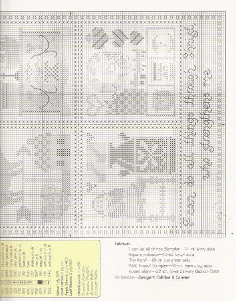 Schema punto croce Samplers 07