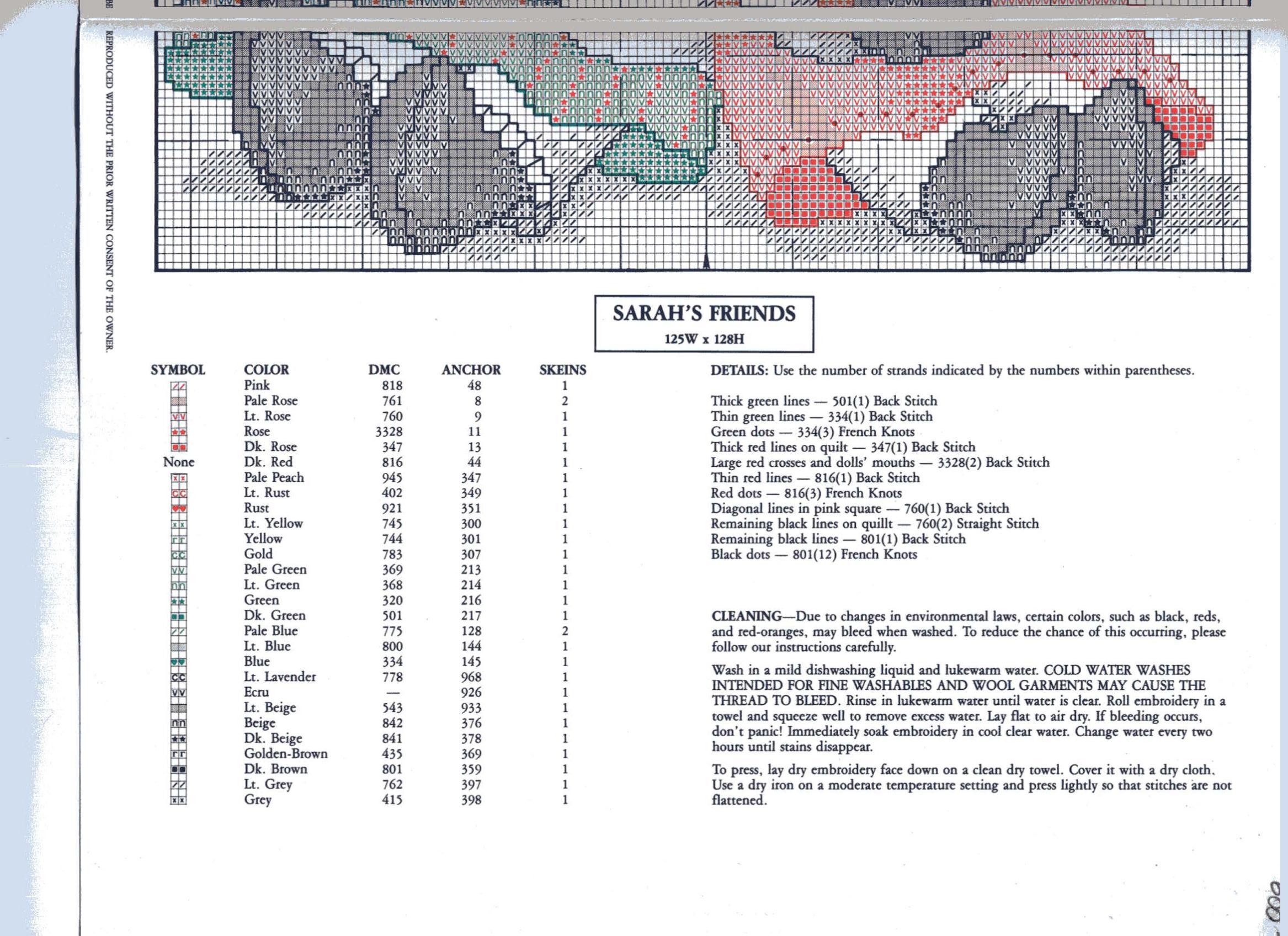 Schema punto croce Sarahs Friends 03