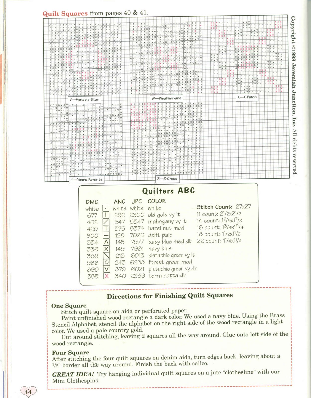 Schema punto croce Schemini 5