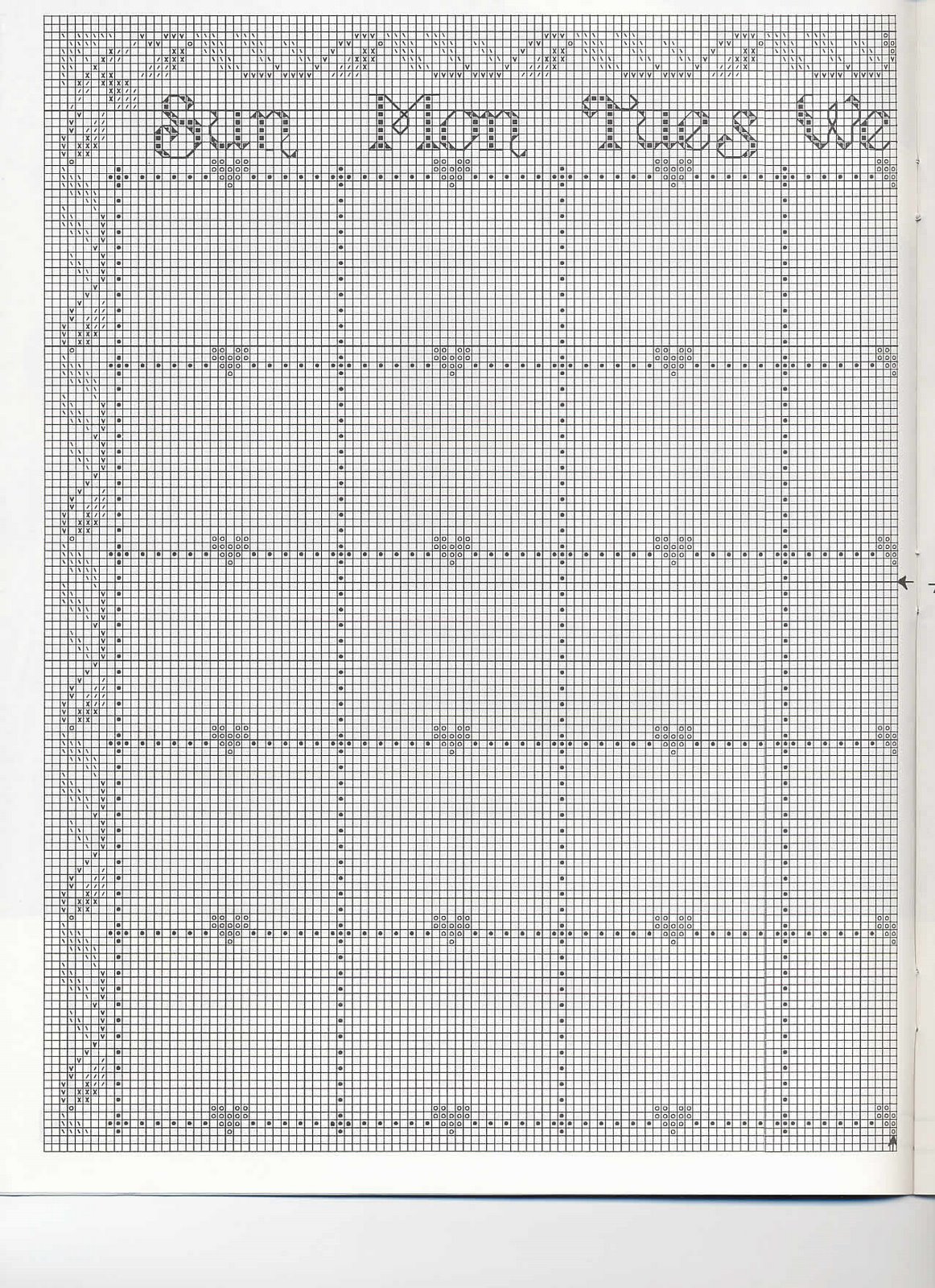 Schema punto croce Settimana 2