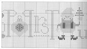 Schema punto croce Christmas Row 04
