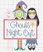 Schema punto croce Ghouls Night Out