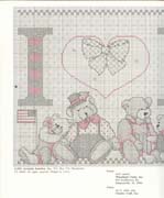 Schema punto croce Love Teddybears 02