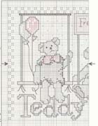 Schema punto croce Orso Bunny 03