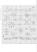 Schema punto croce Snowman 02