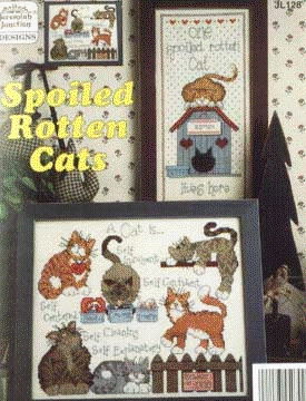 Schema punto croce Spoiled Rotten Cats 01
