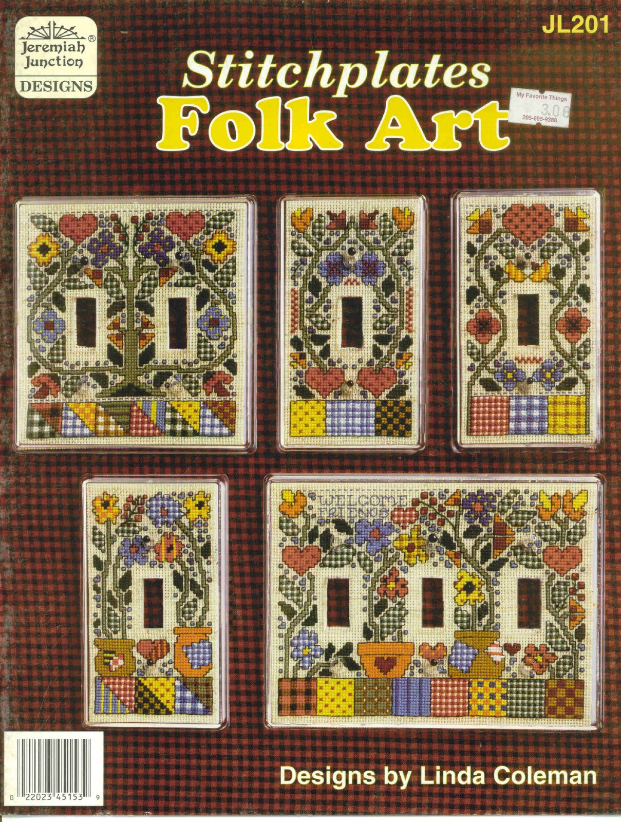 Schema punto croce Stithplates Folk Art 01