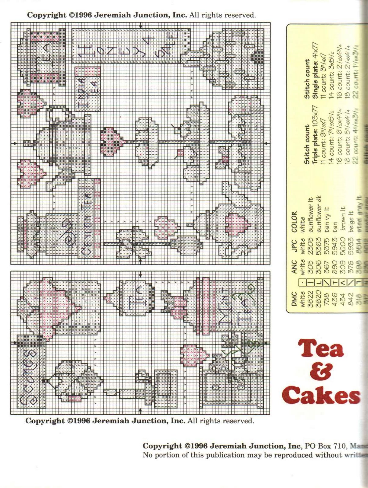 Schema punto croce Tea And Cakes 02