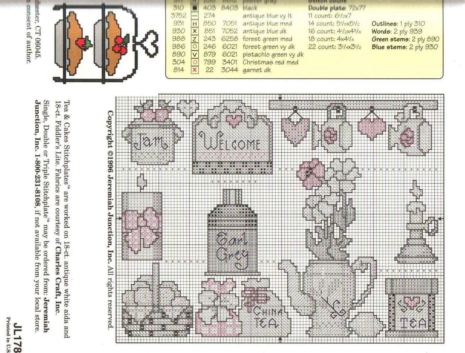 Schema punto croce Tea And Cakes 03