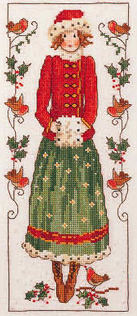 Schema punto croce Winter Lady 01