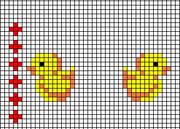 Schema punto croce Pulcini 2
