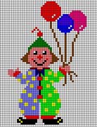 Schema punto croce pagliaccio