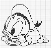 Schema punto croce paperino2