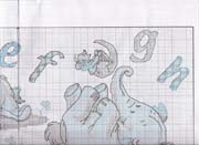 Schema punto croce abc 9