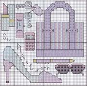 Schema punto croce accessori10