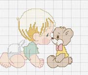 Schema punto croce Bambino