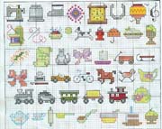 Schema punto croce Disegnini belli