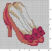 Schema punto croce Scarpe con il tacco