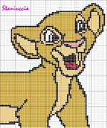 Schema punto croce Simba