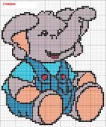 Schema punto croce elefantino