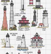 Schema punto croce fari marini2