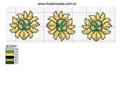 Schema punto croce girasoli