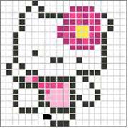 Schema punto croce hello kitti