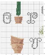 Schema punto croce Piante2 