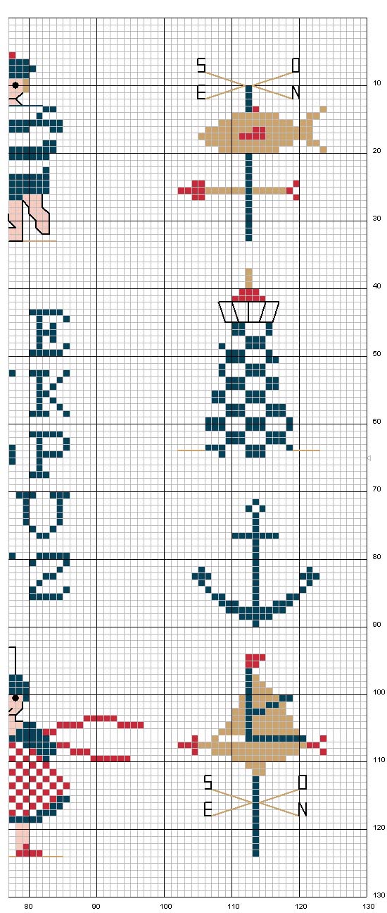 Schema punto croce Schemini2