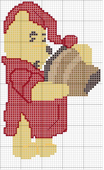 Schema punto croce Winnie1