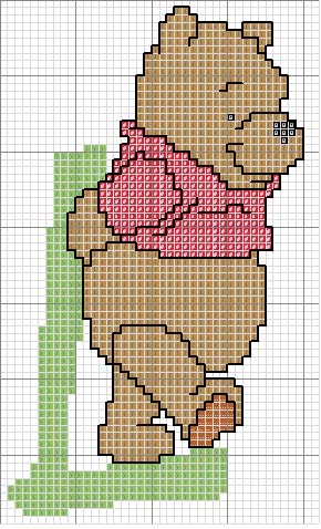 Schema punto croce Winnie L