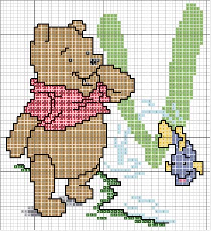 Schema punto croce Winnie V