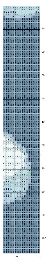 Schema punto croce Winnie nuvola5