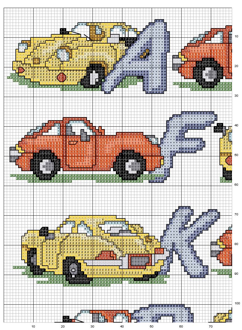 Schema punto croce Alfa auto1