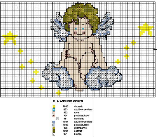 Schema punto croce Angioletto6