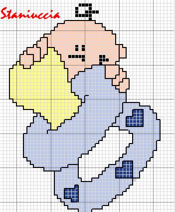 Schema punto croce Ciuccio