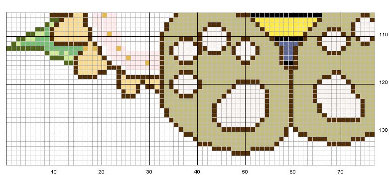 Schema punto croce Orsetto2