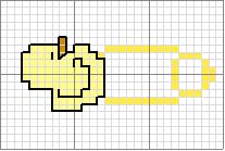 Schema punto croce Pinza bebe