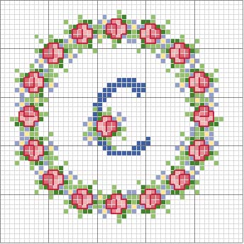 Schema punto croce Roca c