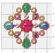 Schema punto croce Gioielli