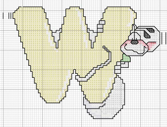 Schema punto croce W diddl