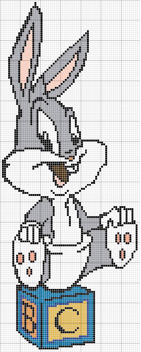 Schema punto croce Bugs bunny