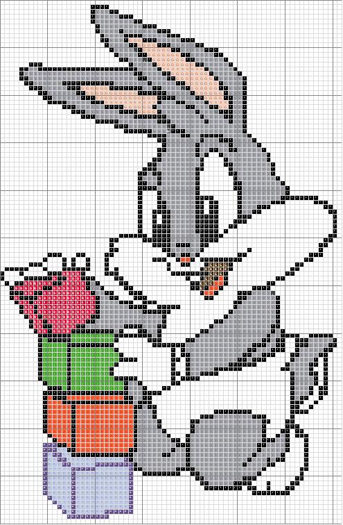 Schema punto croce Bunny2